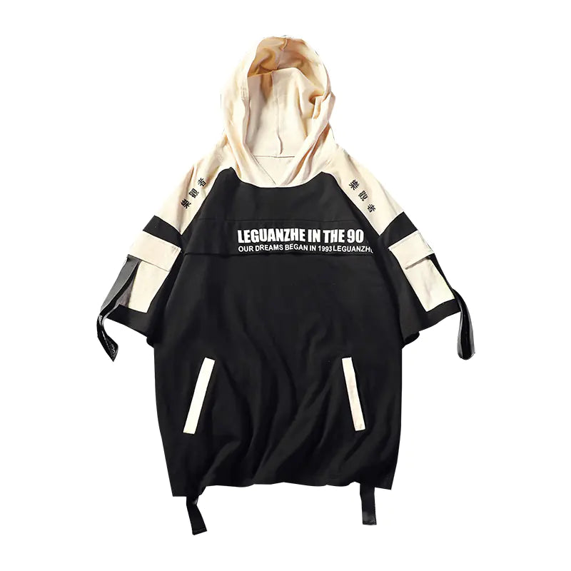 Camiseta Oversized Masculina Hip Hop 2024 - Tee de Verão Preta