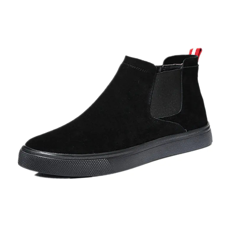 Botas Chelsea de Cano Alto Masculinas - Couro Legítimo Casual
