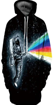 Casual Printed Hooded Loose Pullover Sweatshirt