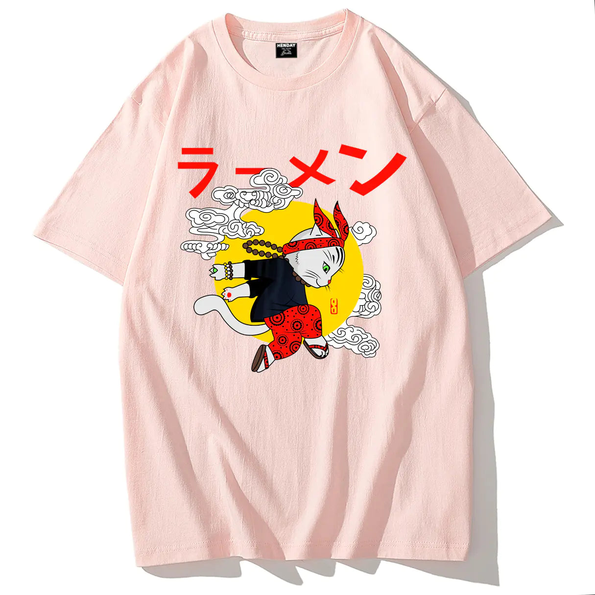 Camiseta Masculina de Algodão com Estampa de Hip-Hop - Manga Curta