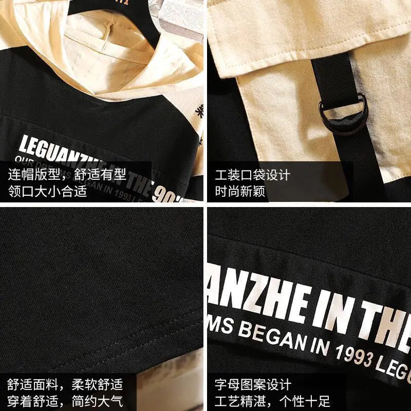 Camiseta Oversized Masculina Hip Hop 2024 - Tee de Verão Preta