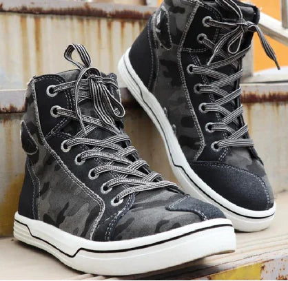 Botas Curtas Casuais de Verão para Motociclismo Masculinas